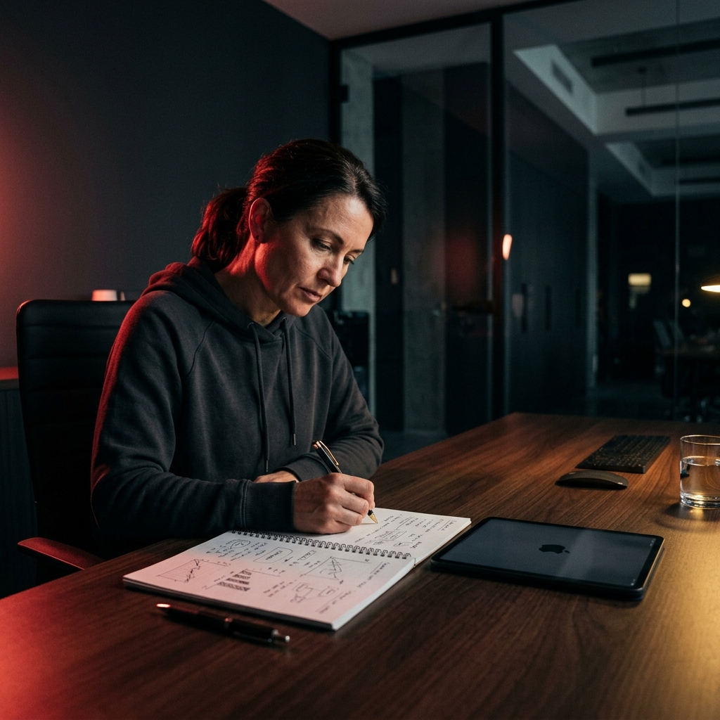 Founder reviewing framework comparison analysis