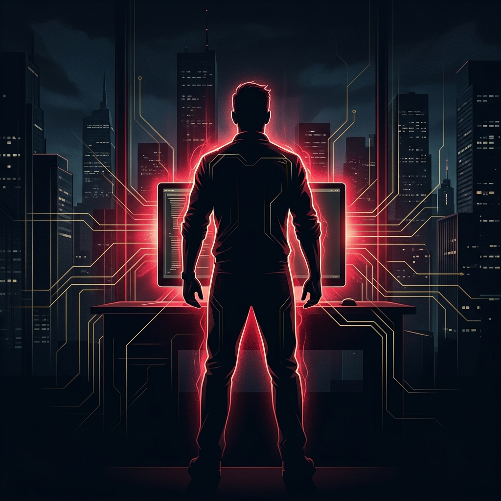 Developer commanding custom software project execution