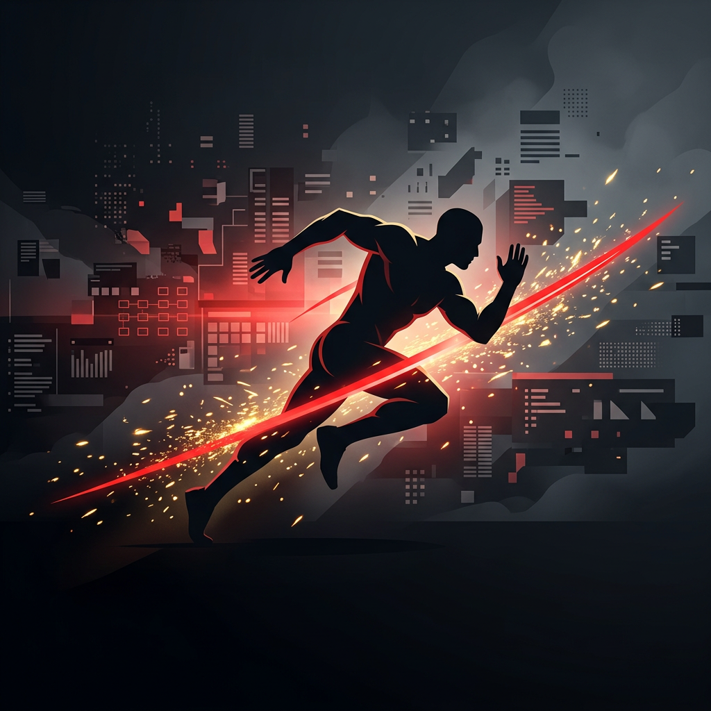 Figure cutting through MVP cost complexity with red light trail