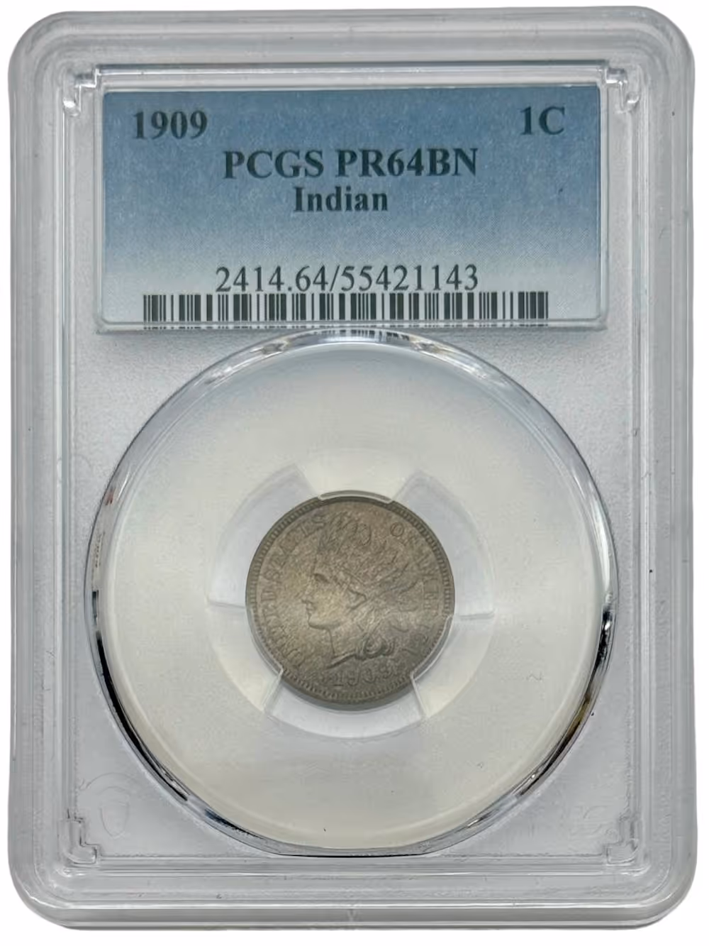 1909 Indian Head Cent, Proof, PCGS PR64BN