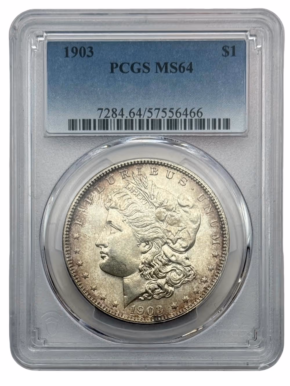 1903 $1 Morgan Dollar. PCGS MS64, Good Luster & Eye Appeal.