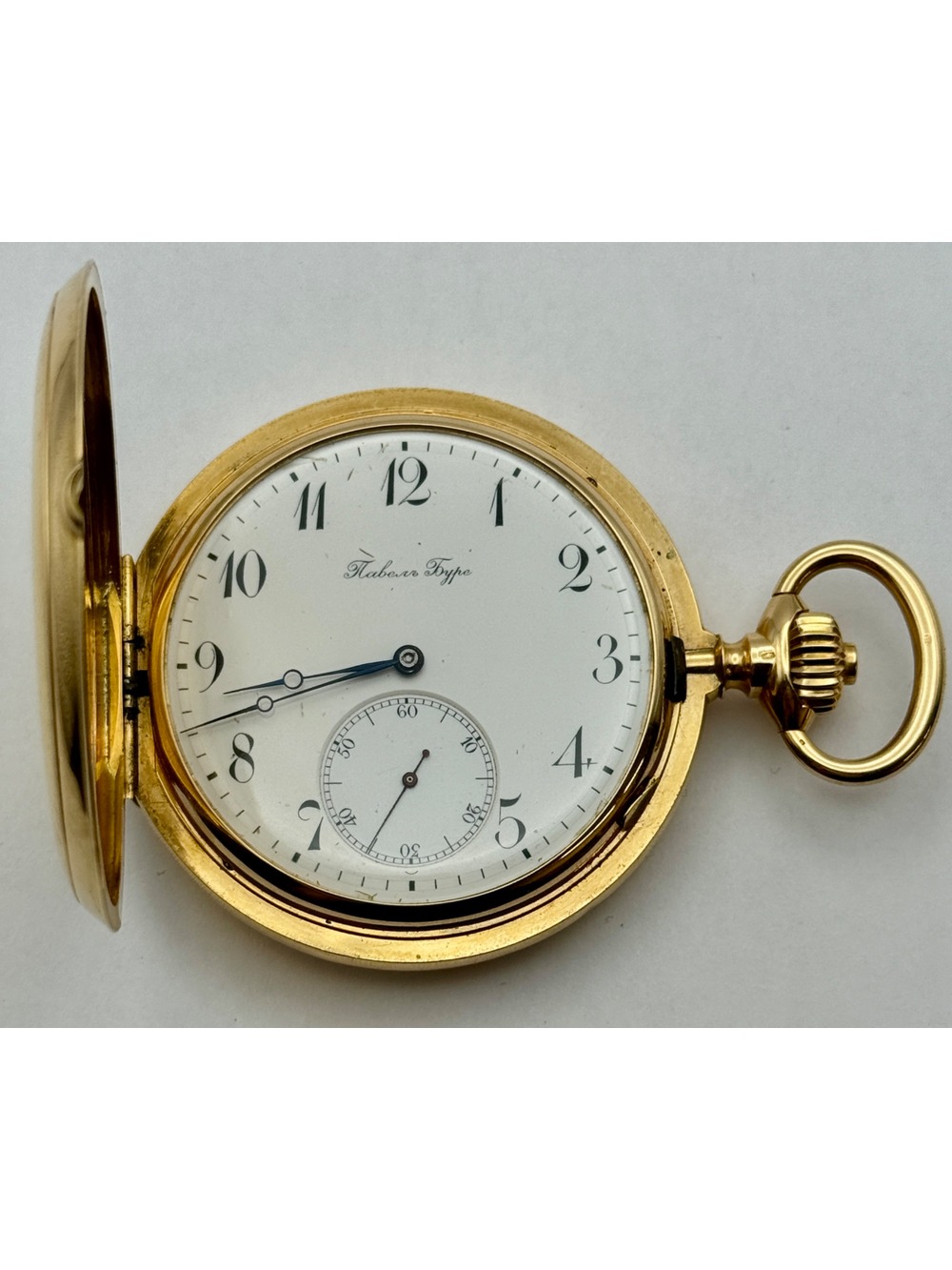 Paul Buhre 18K Gold Pocket Watch, 1907-1908, Imperial, 209g, 54.5mm.