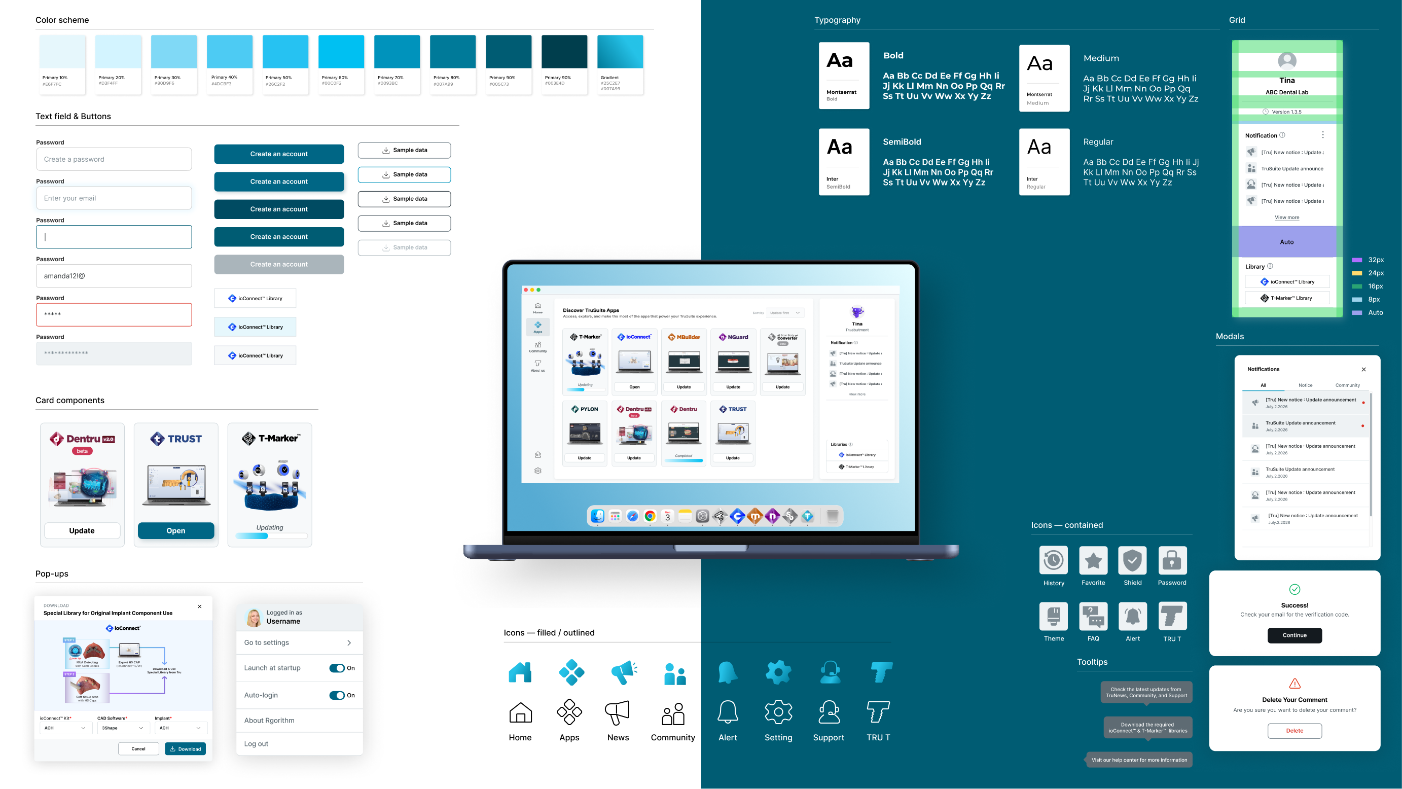 TruSuite Launcher — design system / style guide