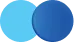 An image of a blue and white water drop.