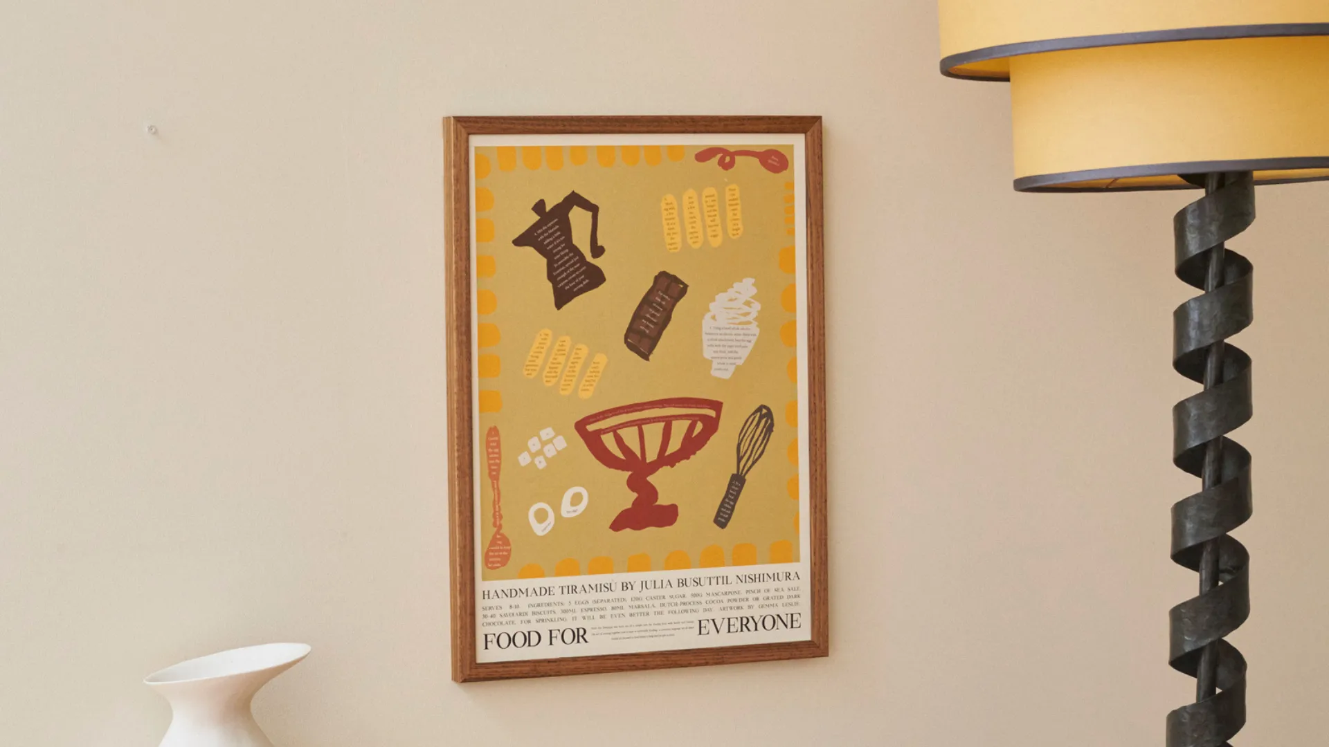 Food For Everyone Julia Busuttil Nishimura poster.