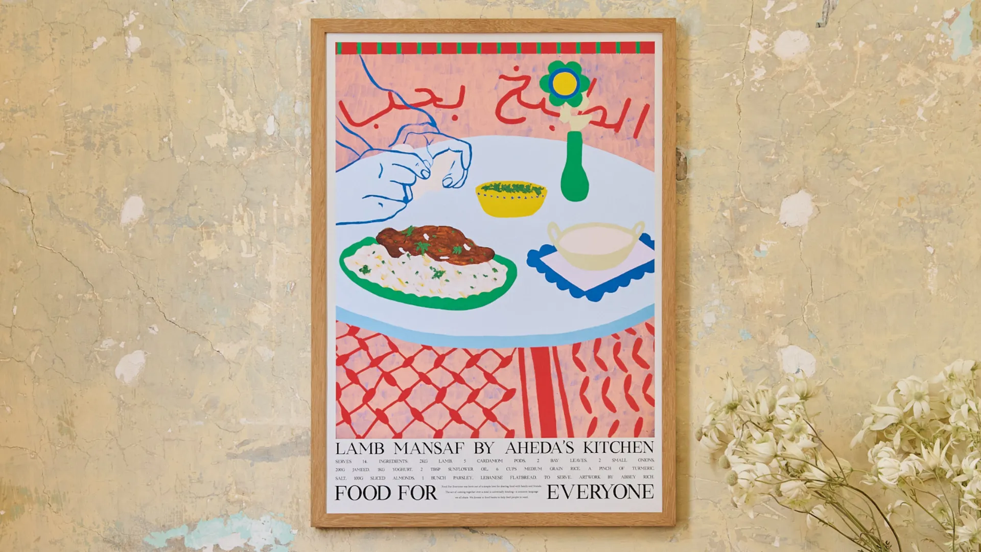 Food For Everyone Abbey Rich x Chef Aheda poster.