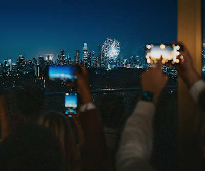 NYE Above Melbourne