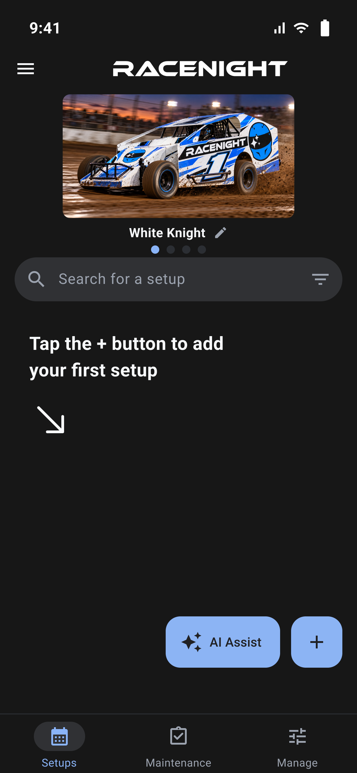 Empty setup list