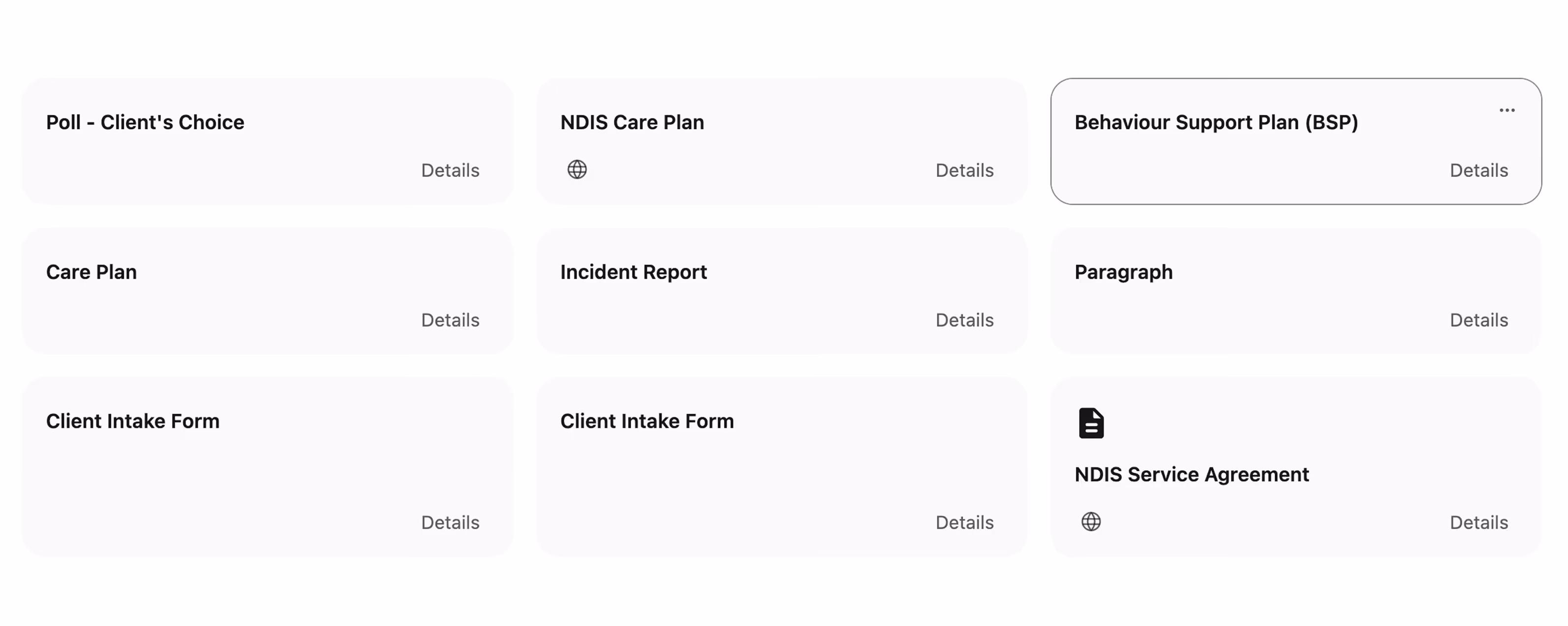 Custom form of Imploy for NDIS and Home Care 