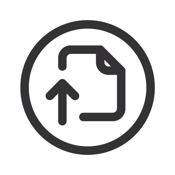 Secure NDIS incident uploading icon