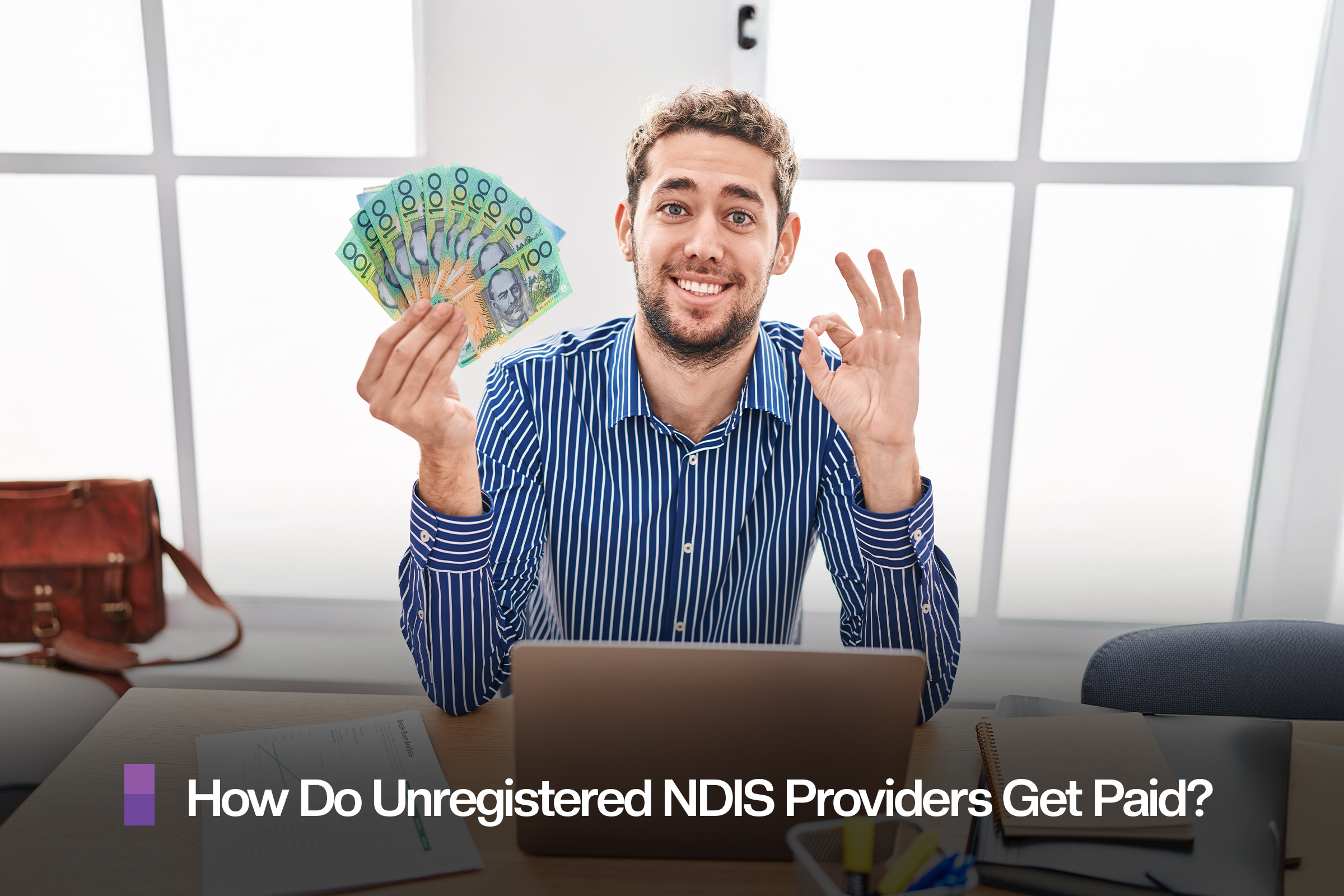A paper and calculator being used by NDIS provider for calculating budget.