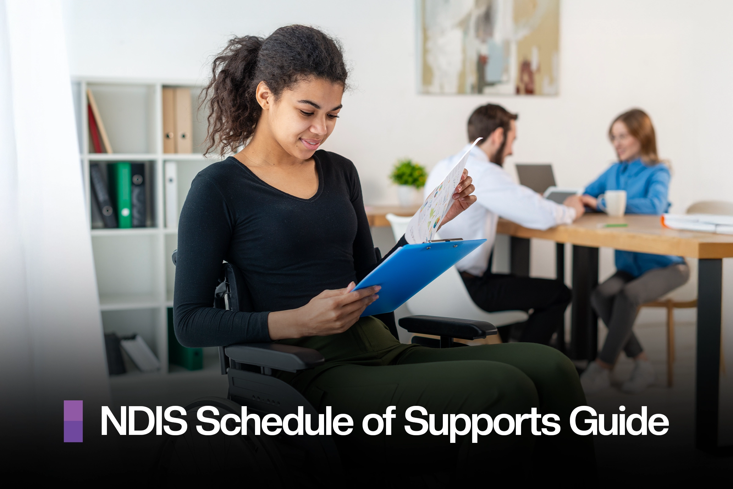 A paper and calculator being used by NDIS provider for calculating budget.