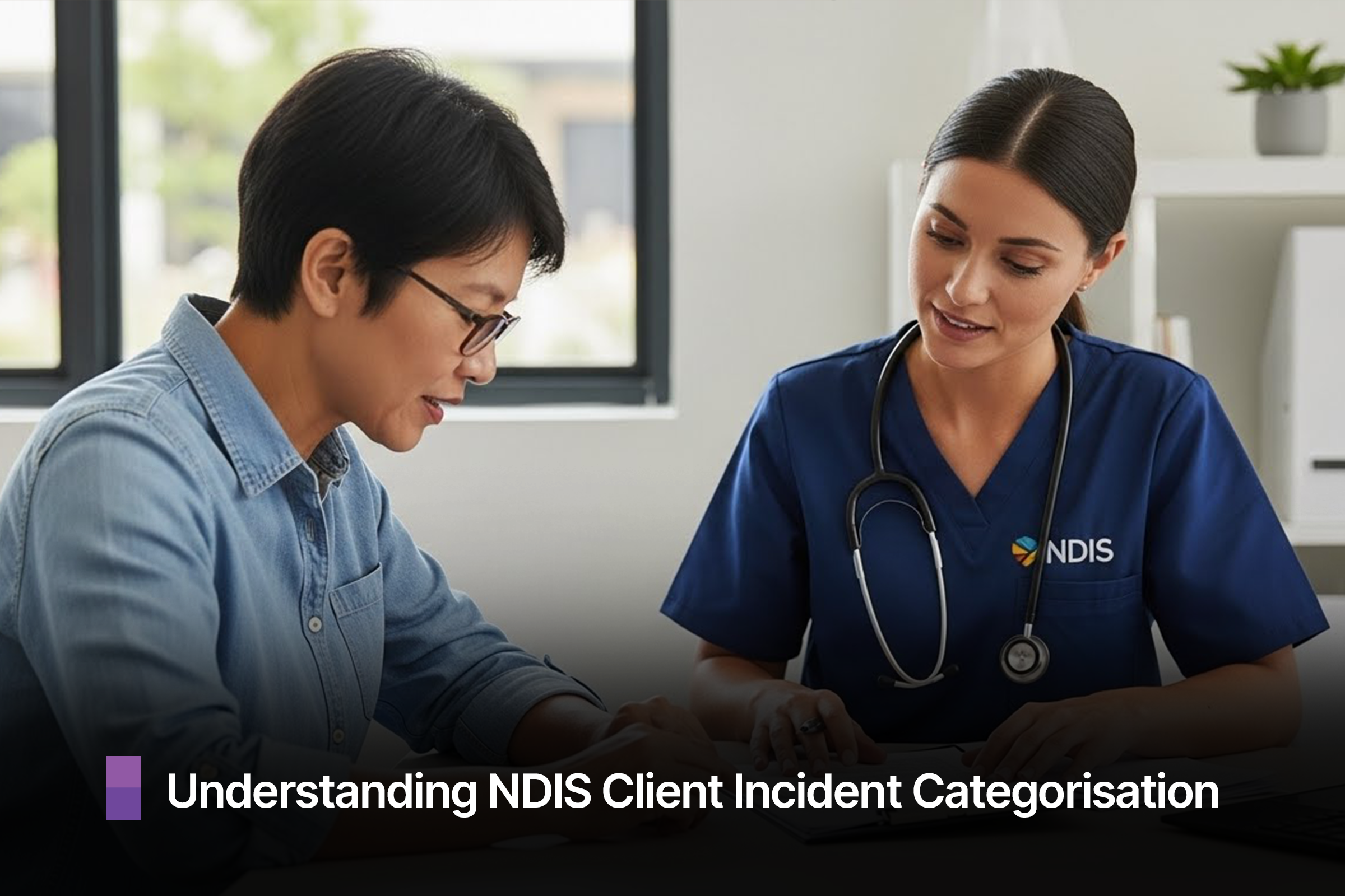 A paper and calculator being used by NDIS provider for calculating budget.