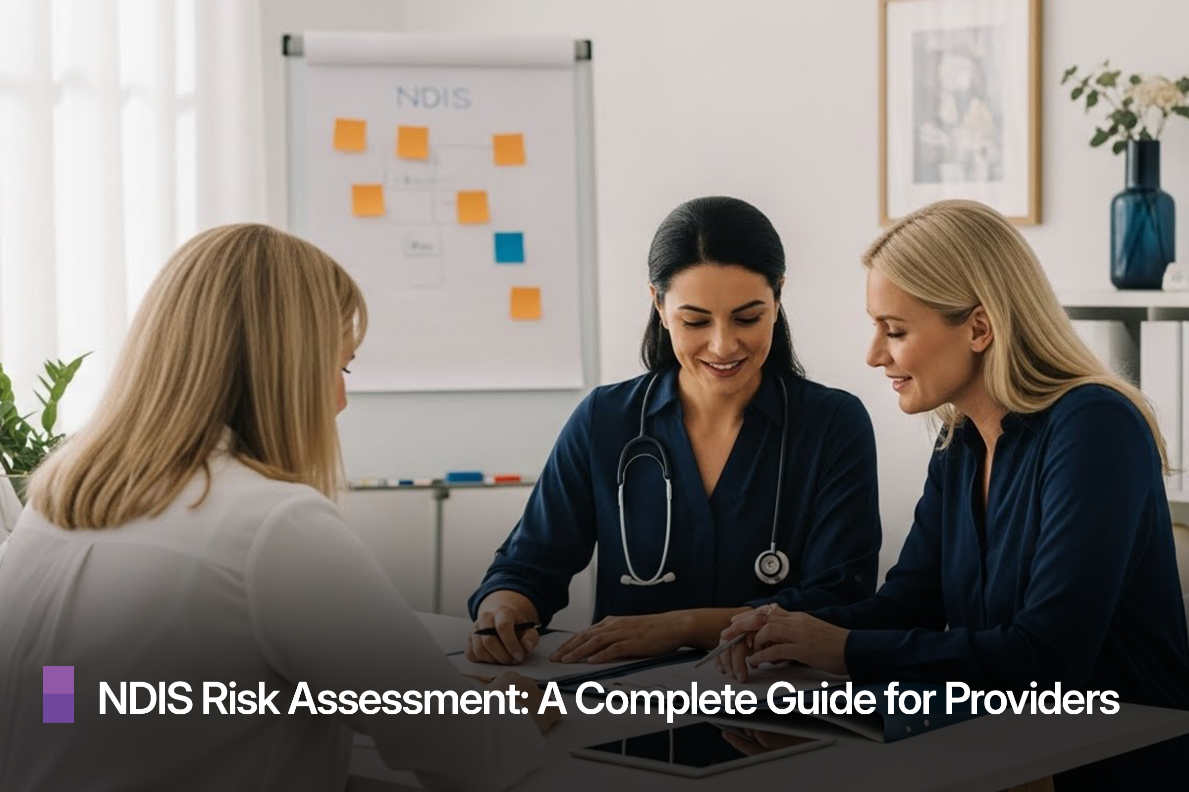 A paper and calculator being used by NDIS provider for calculating budget.