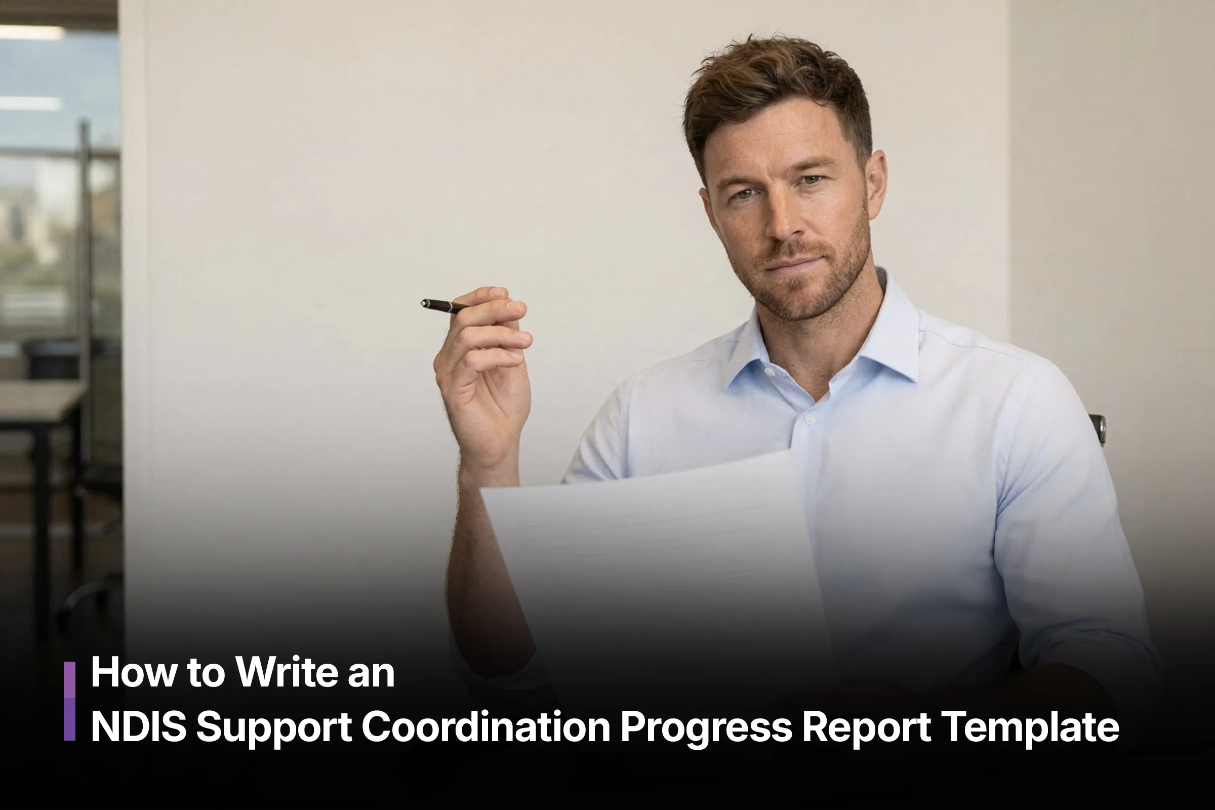 How to Write an NDIS Support Coordination Progress Report Template