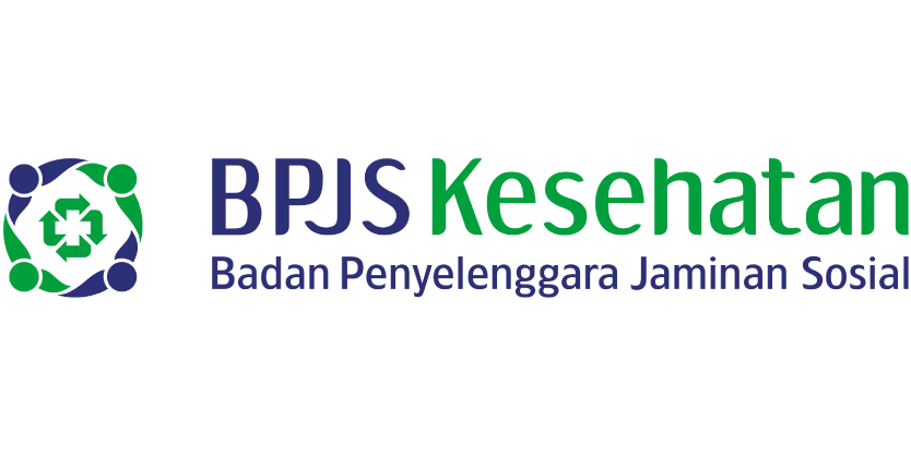 Logo BPJS Kesehatan dengan simbol silang putih dalam lingkaran hijau dan biru.