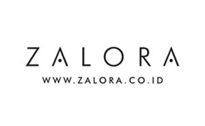 Logo Zalora dengan tulisan www.zalora.co.id di bawahnya.