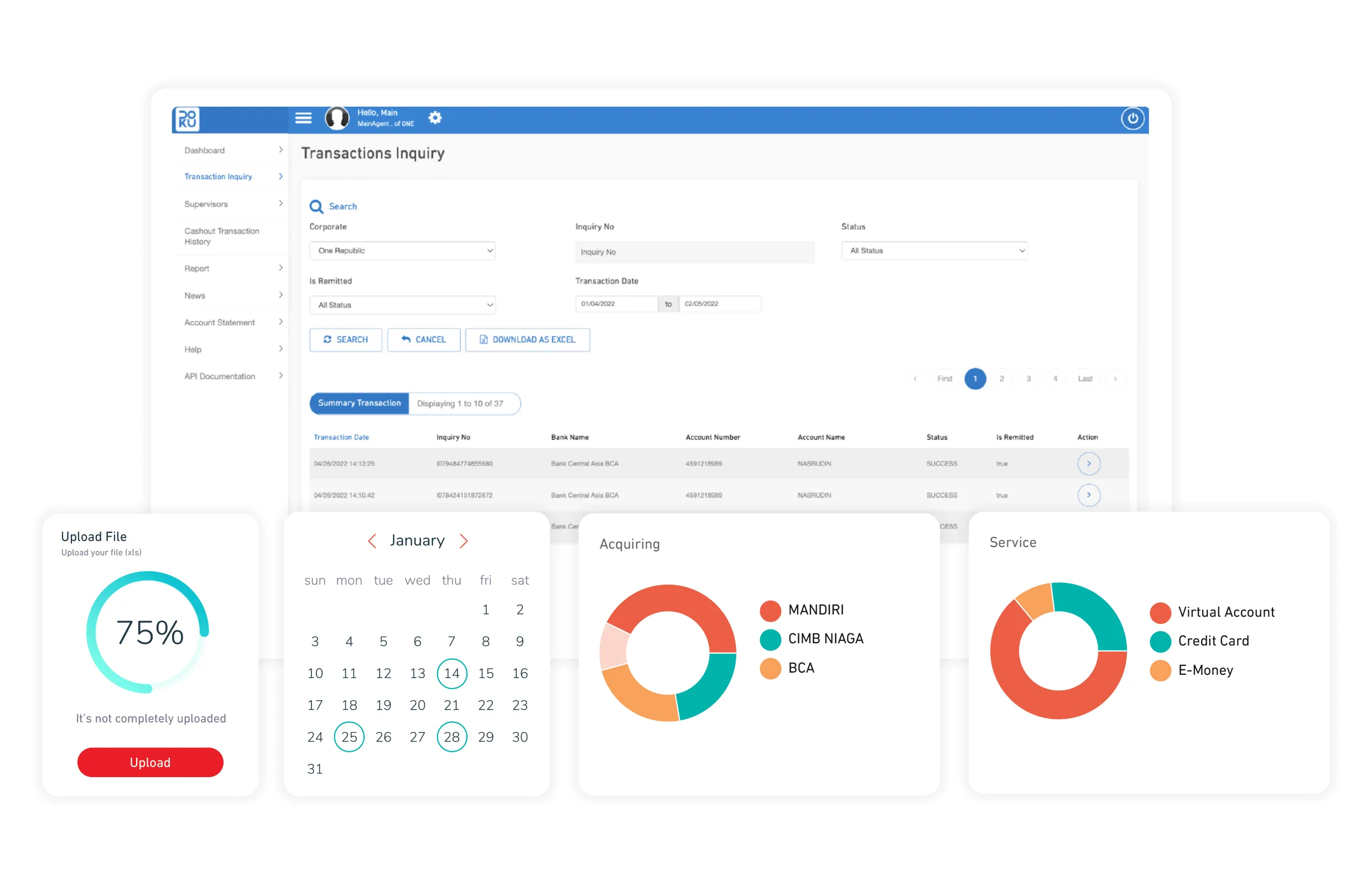 lokal payouts doku dashboard