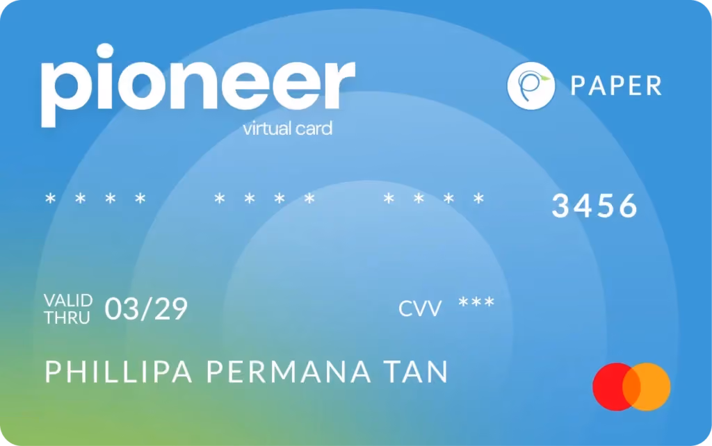 Paper Pioneer Card