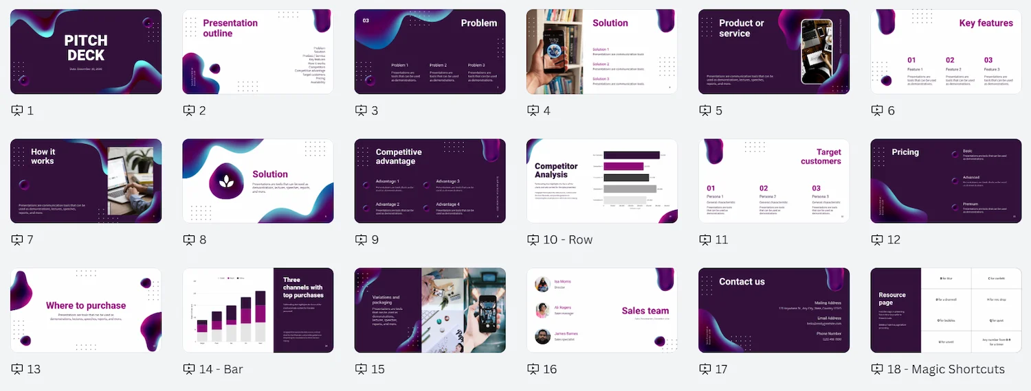 Contoh Pitch Deck PPT