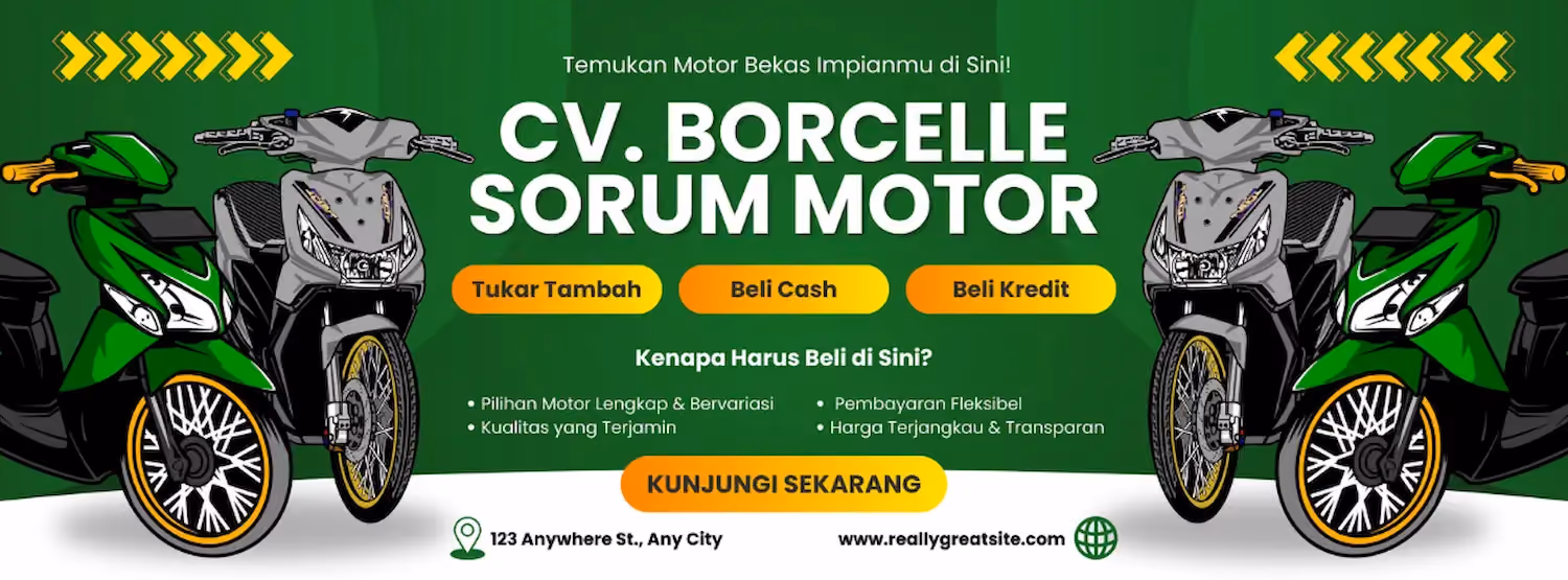 Contoh Banner Jual Beli Motor