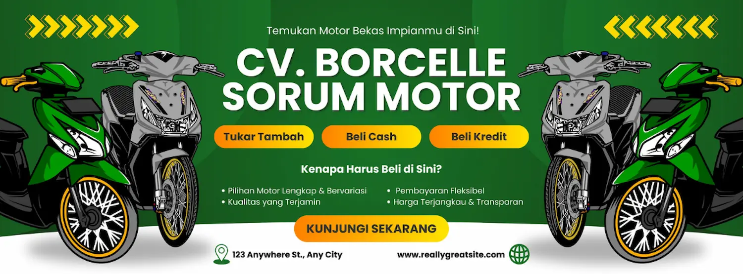 Contoh Banner Jual Beli Motor