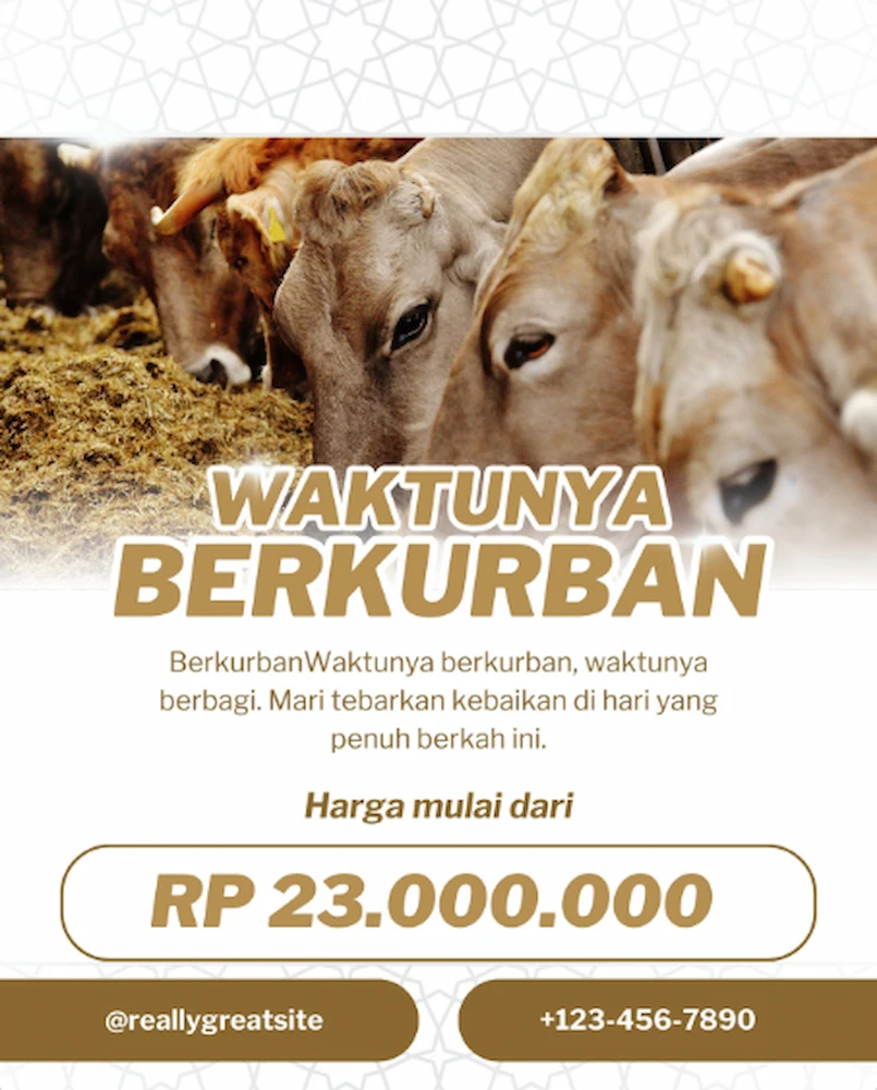 Contoh Banner Jual Hewan Qurban