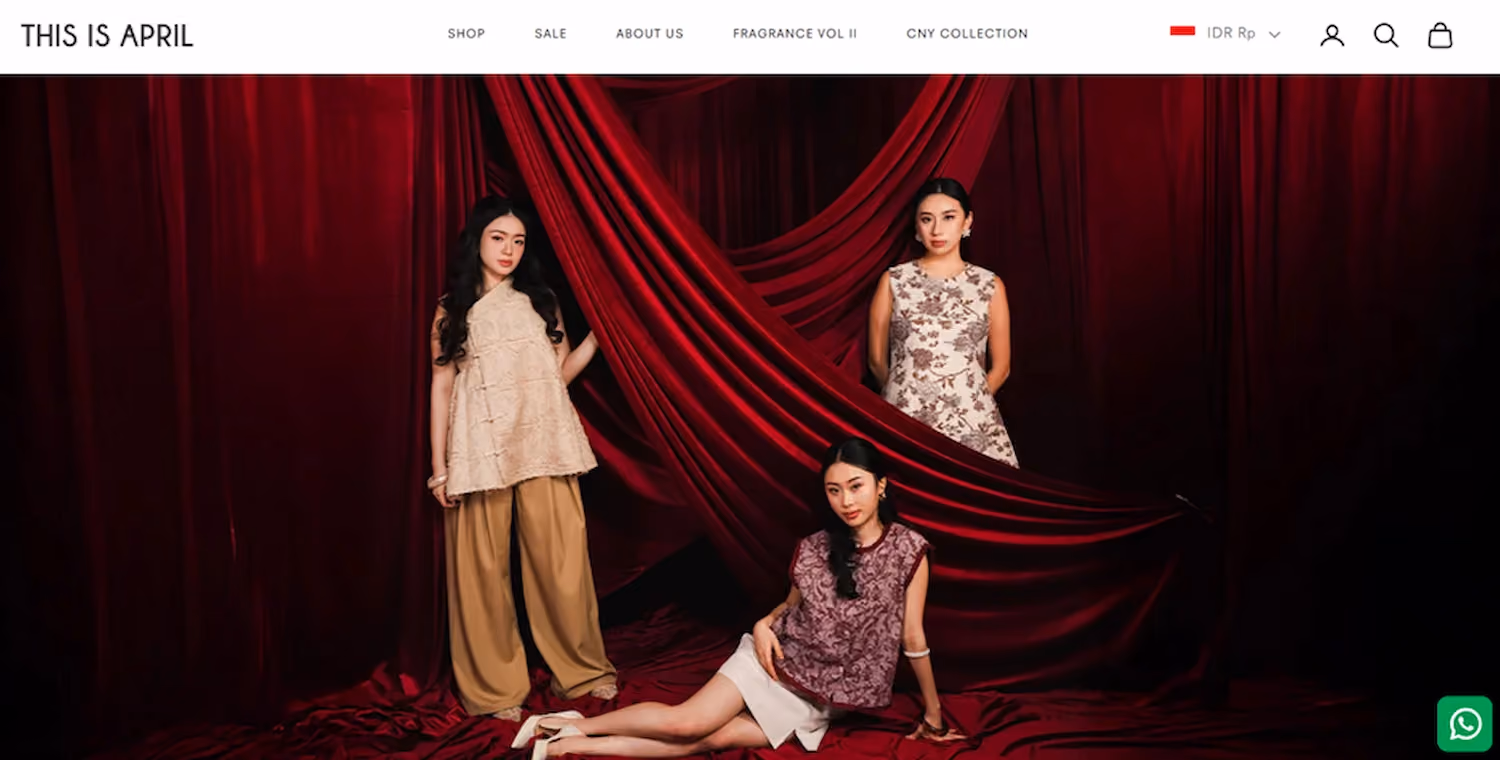 Contoh Website Industri Kreatif Fashion - DOKU