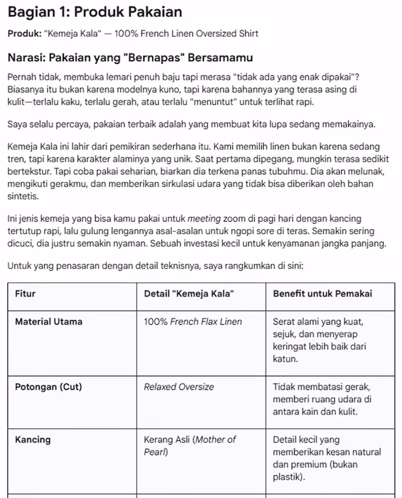 Contoh Iklan Produk Baju dan Contoh Iklan Produk Kacamata