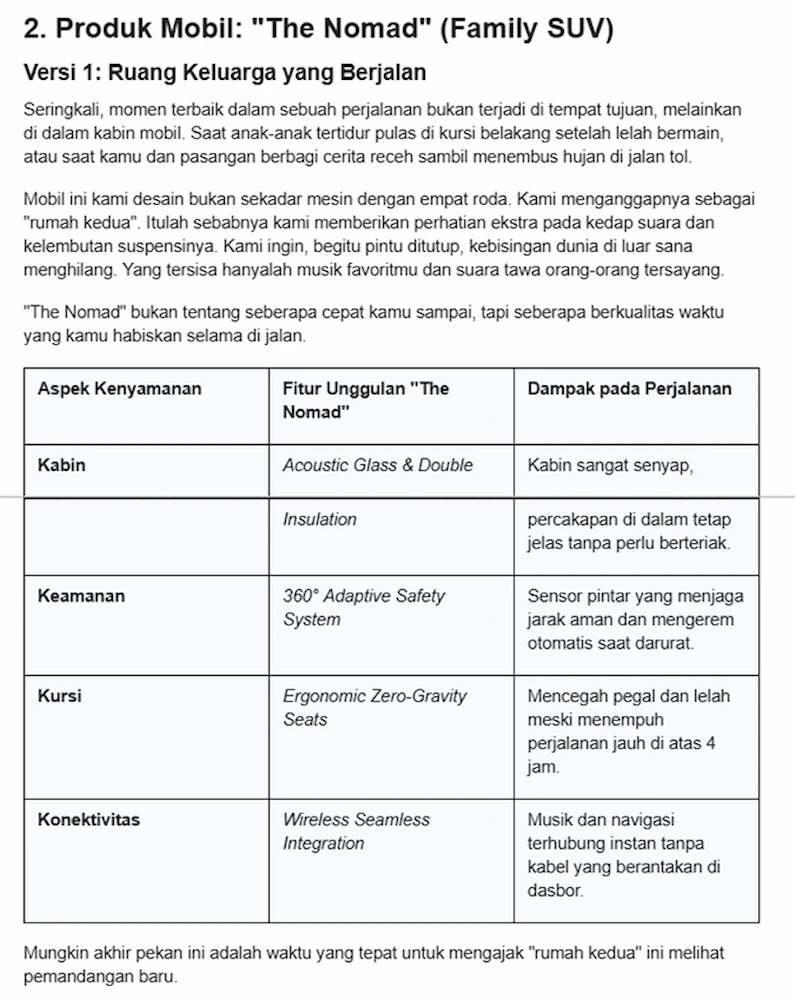 Contoh Iklan Produk Jam Tangan dan Contoh Iklan Produk Mobil