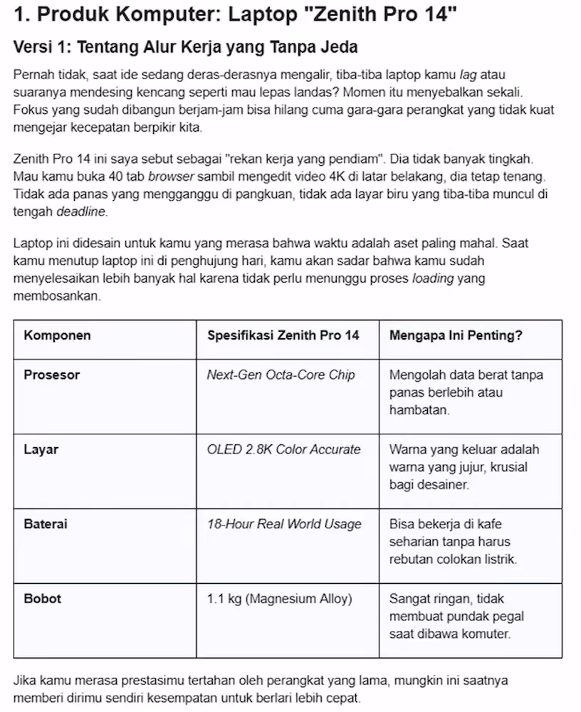Contoh Iklan Produk Komputer Dan Contoh Iklan Produk Kerajinan Tangan