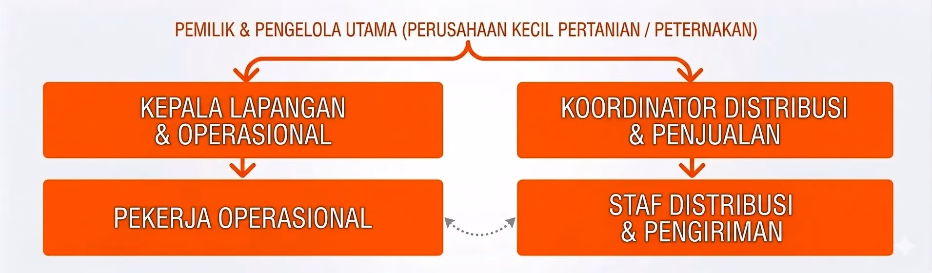 struktur organisasi perusahaan kecil