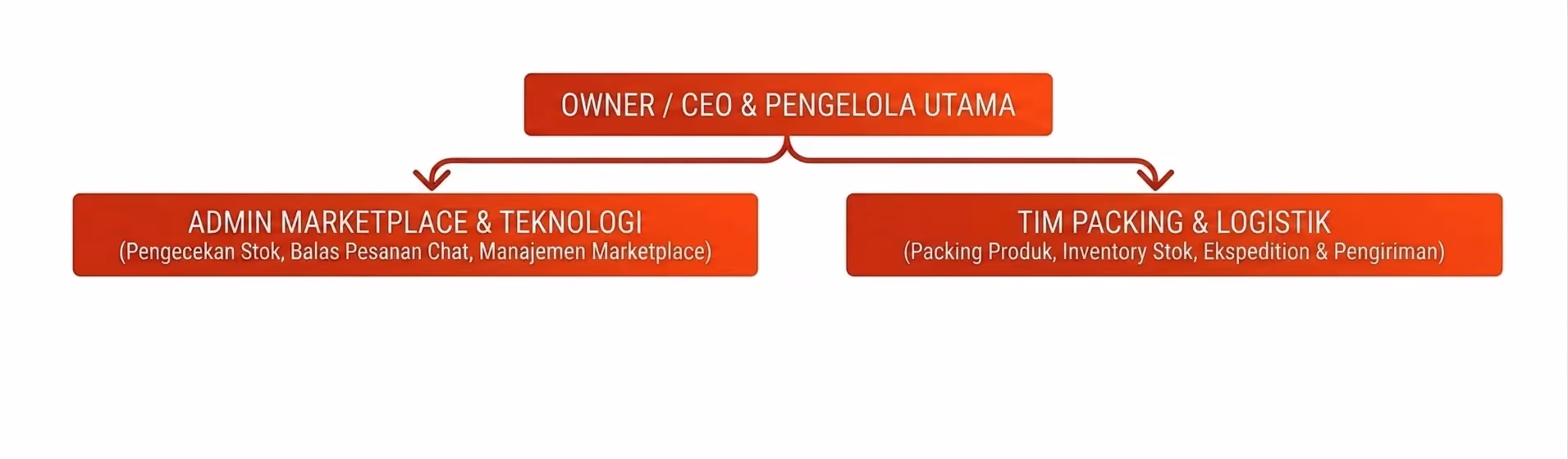 struktur organisasi perusahaan kecil