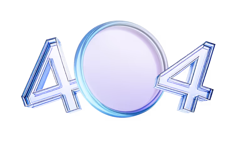 Error page illustration with a "404" message and a character looking puzzled.