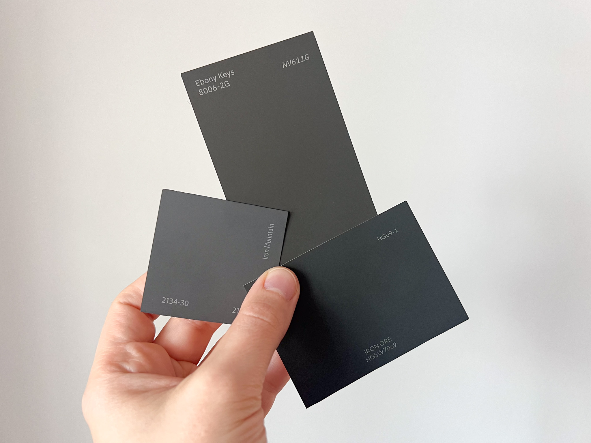 A showdown of dark paint colors! We tested Iron Ore, Ebony Keys, and Iron Mountain for Christian's man cave. It was a tough call, but we have a winner.