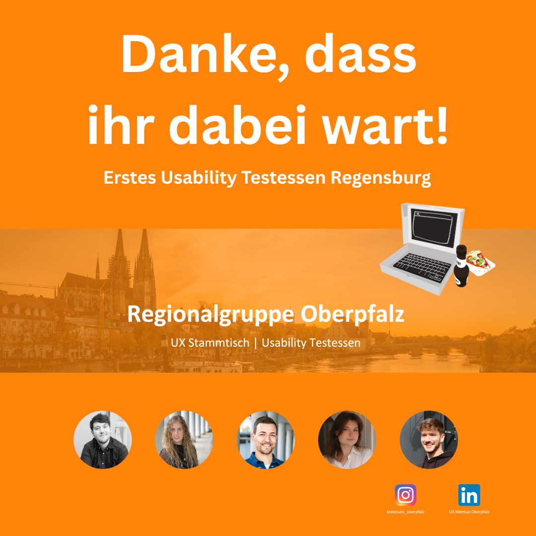 Usability Testessen in Regensburg 2025
