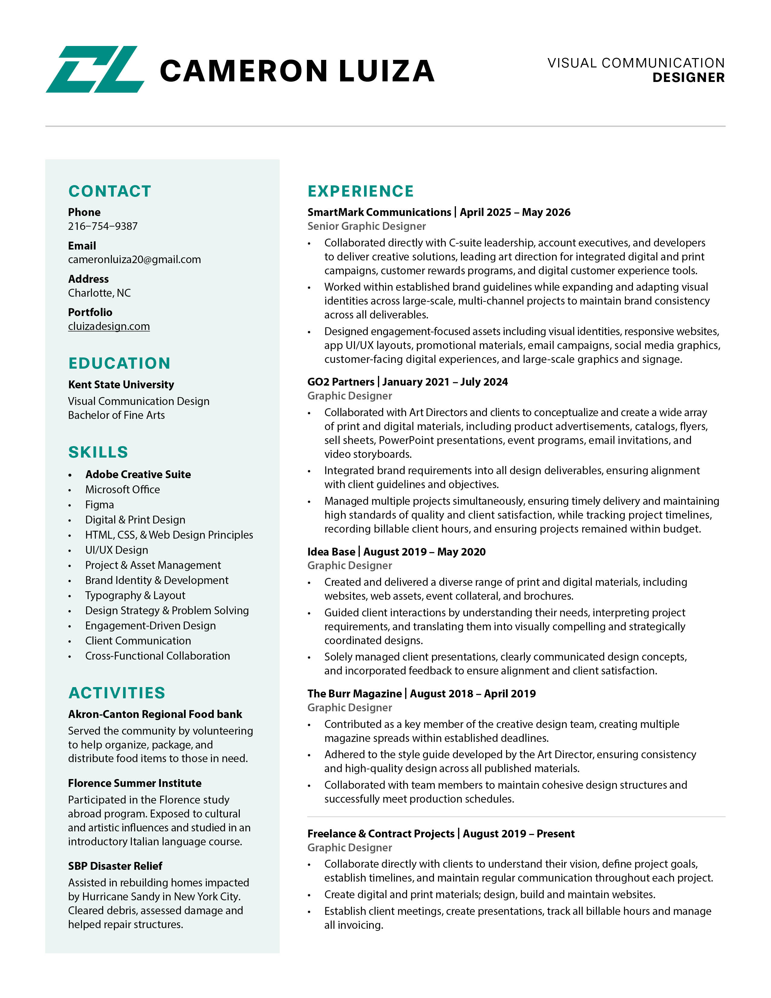 Cameron Luiza Resume