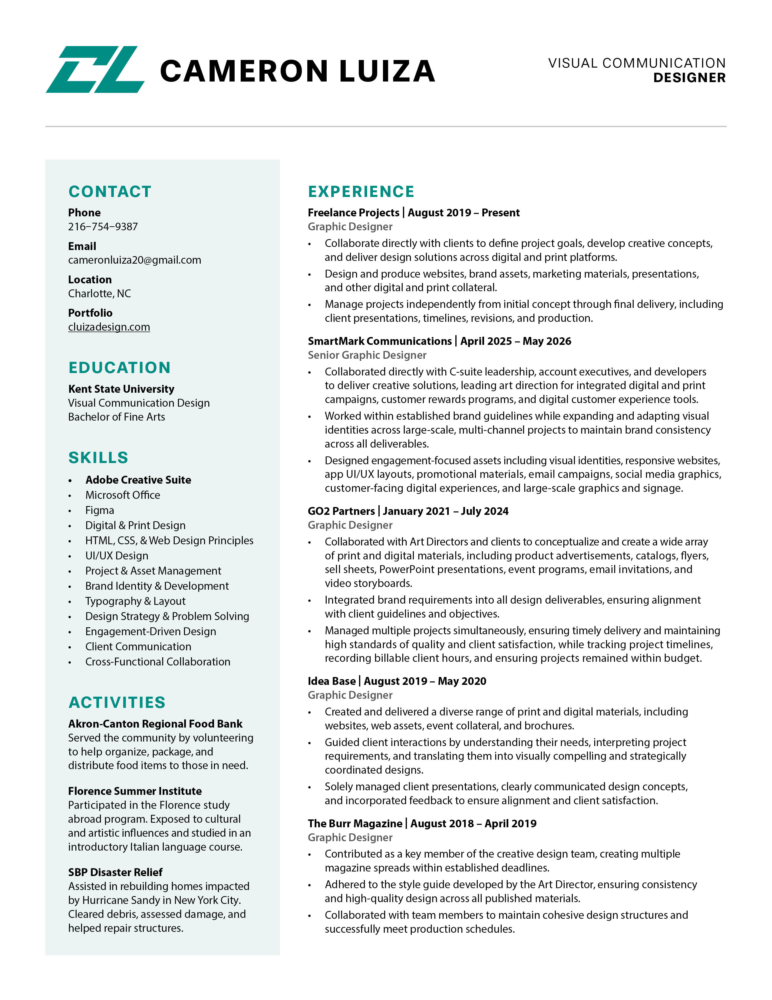 Cameron Luiza Resume
