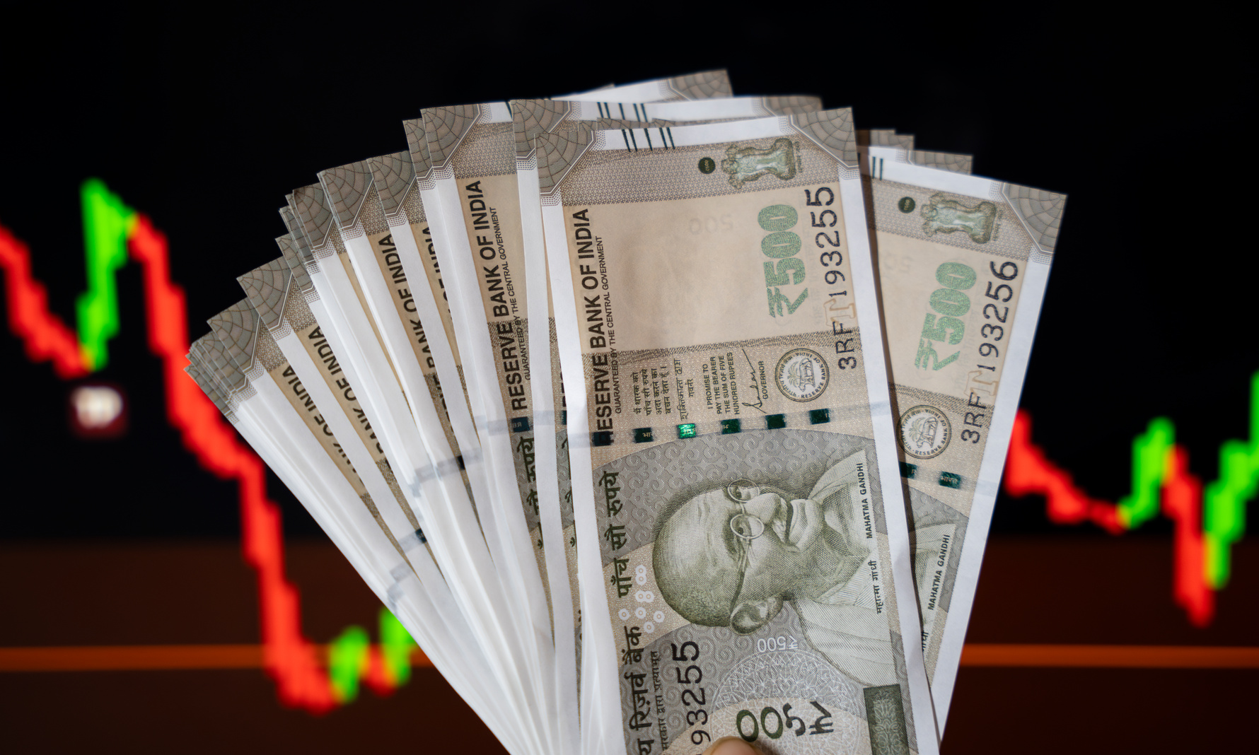 Indian 500 rupee banknotes