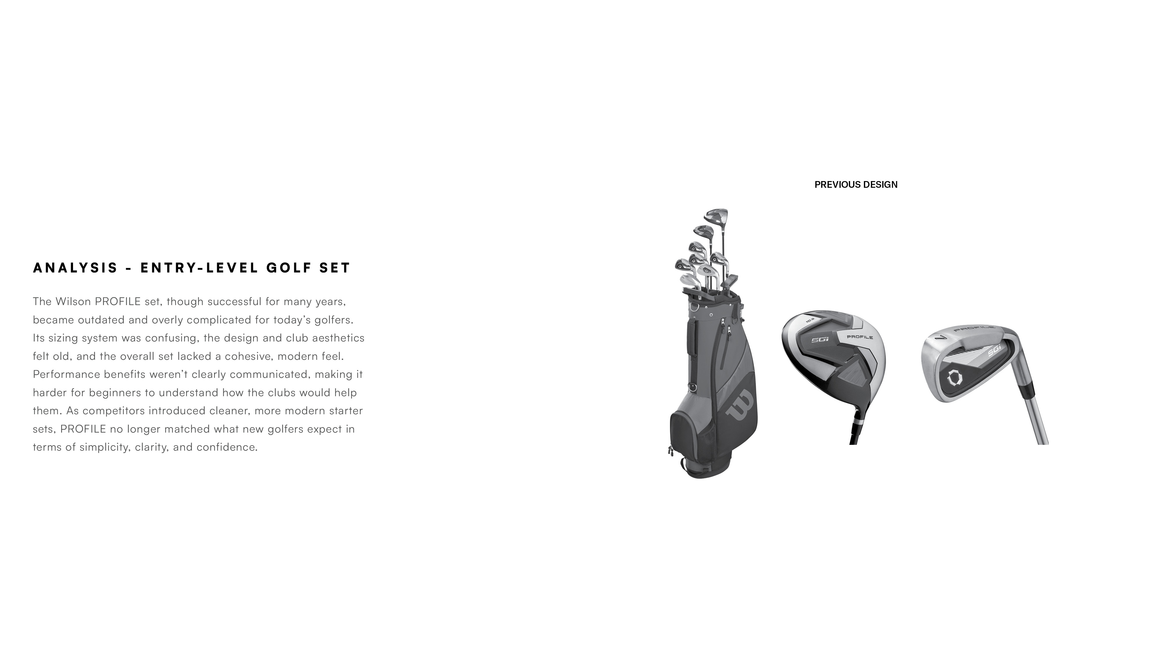 GOLF SET - PLAYER FIT