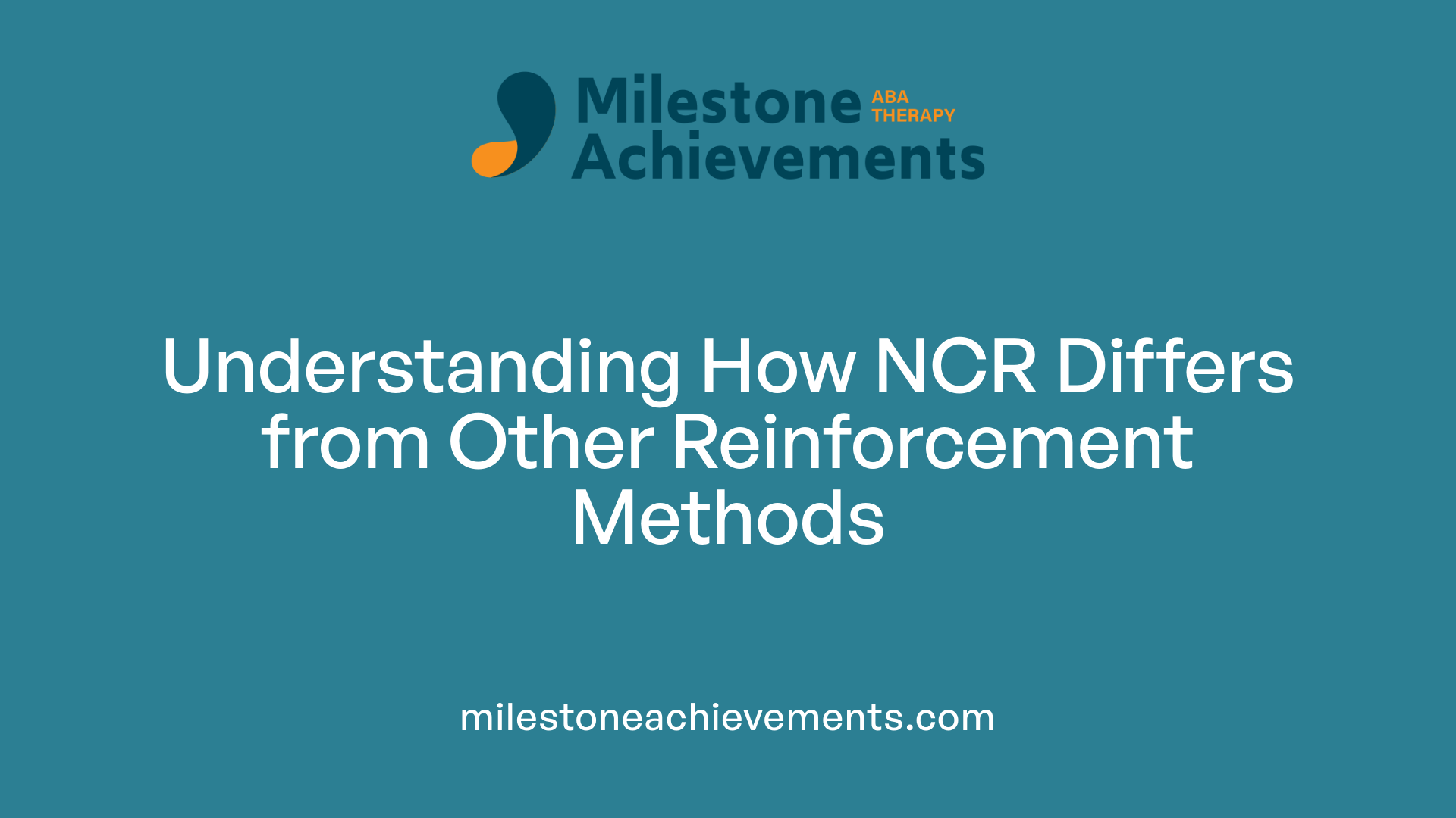 Understanding How NCR Differs from Other Reinforcement Methods