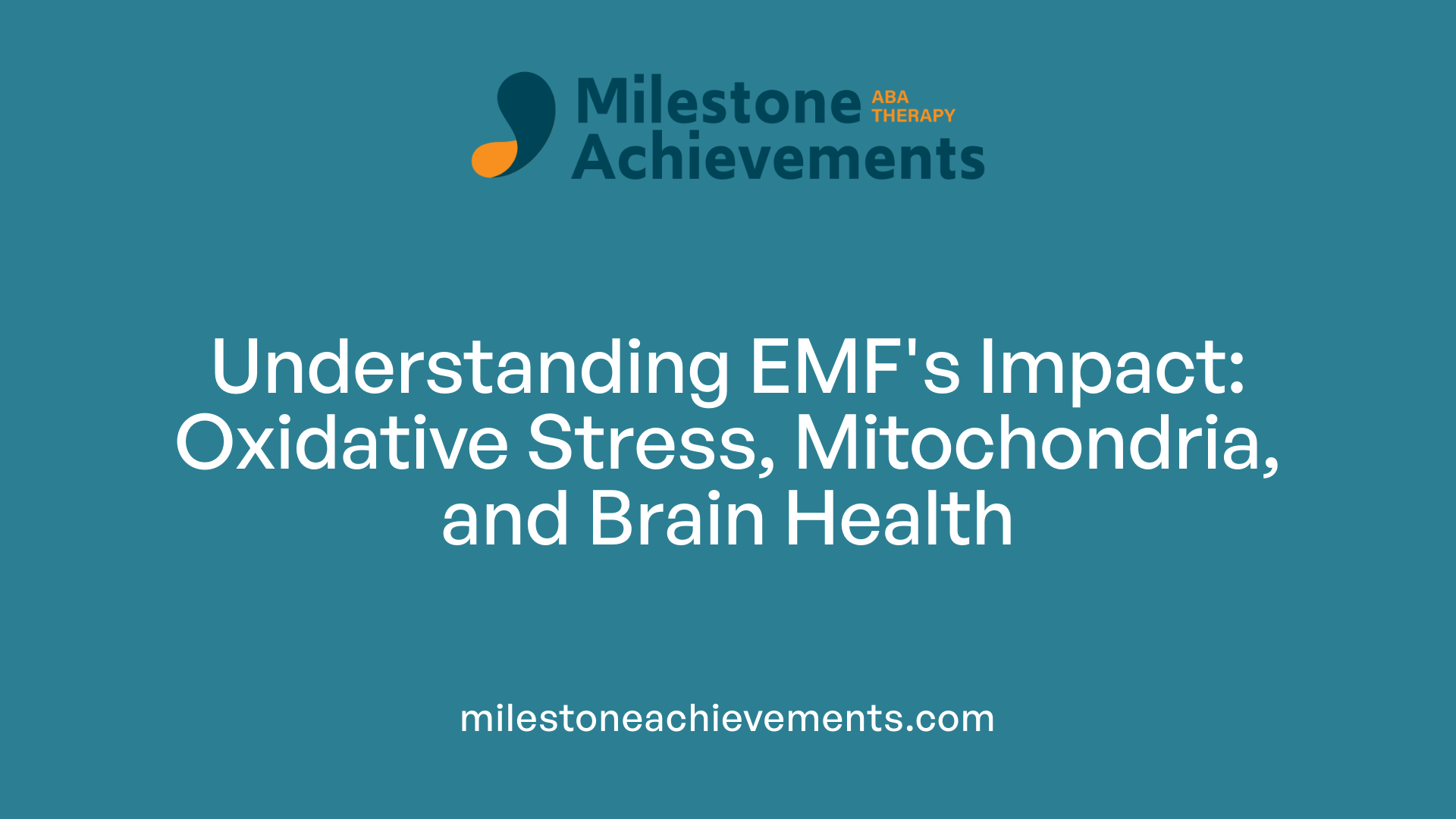 Understanding EMF's Impact: Oxidative Stress, Mitochondria, and Brain Health