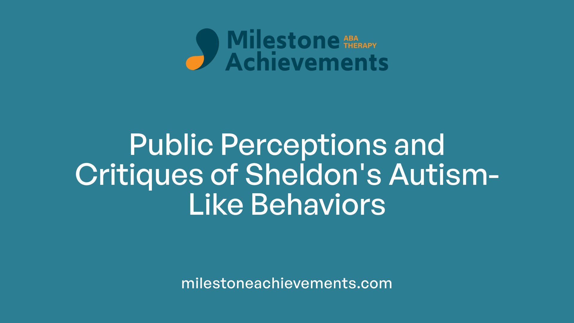 Public Perceptions and Critiques of Sheldon's Autism-Like Behaviors