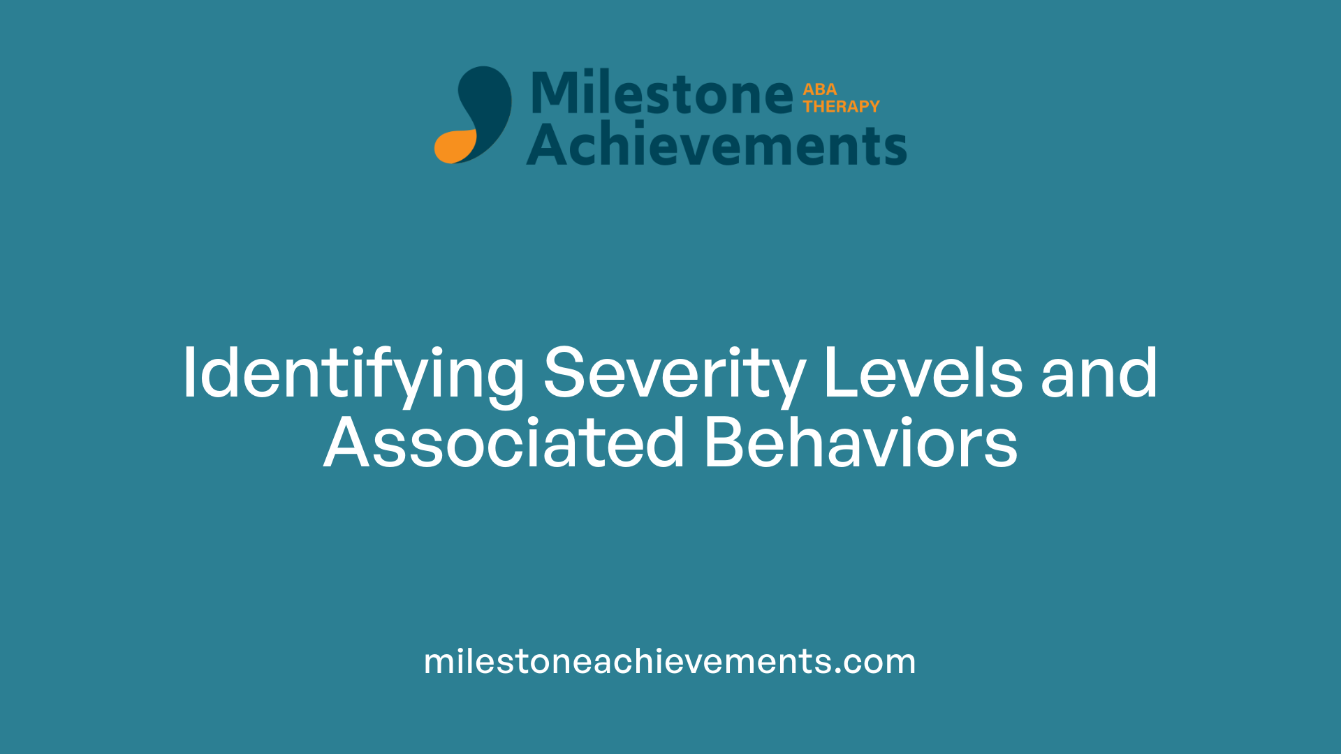 Identifying Severity Levels and Associated Behaviors