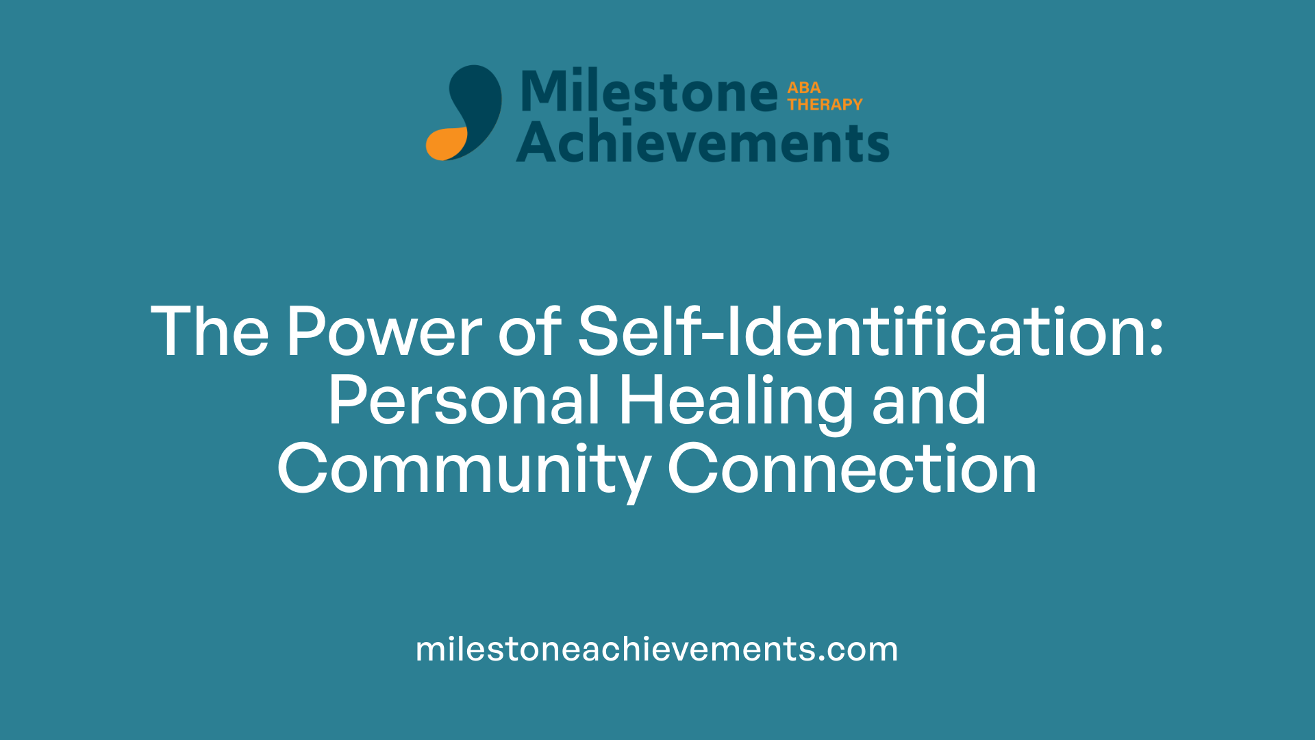 The Power of Self-Identification: Personal Healing and Community Connection