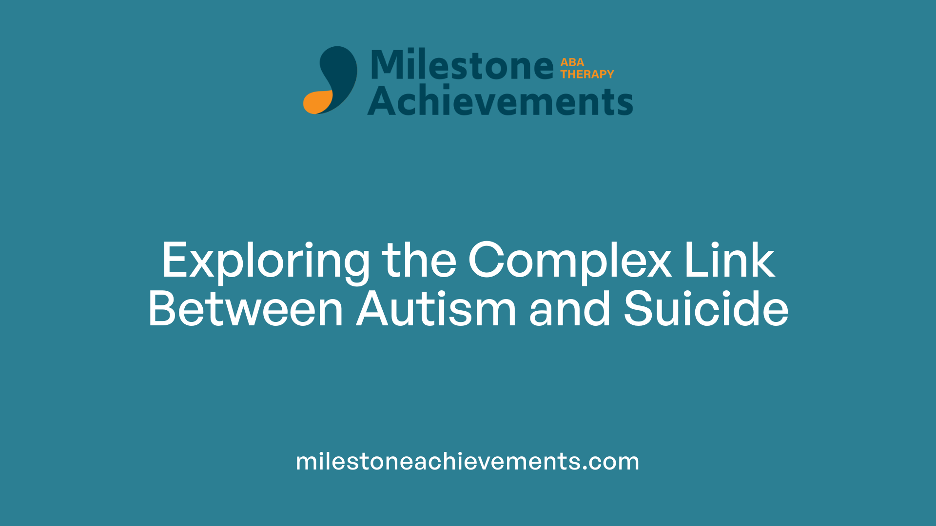 Exploring the Complex Link Between Autism and Suicide