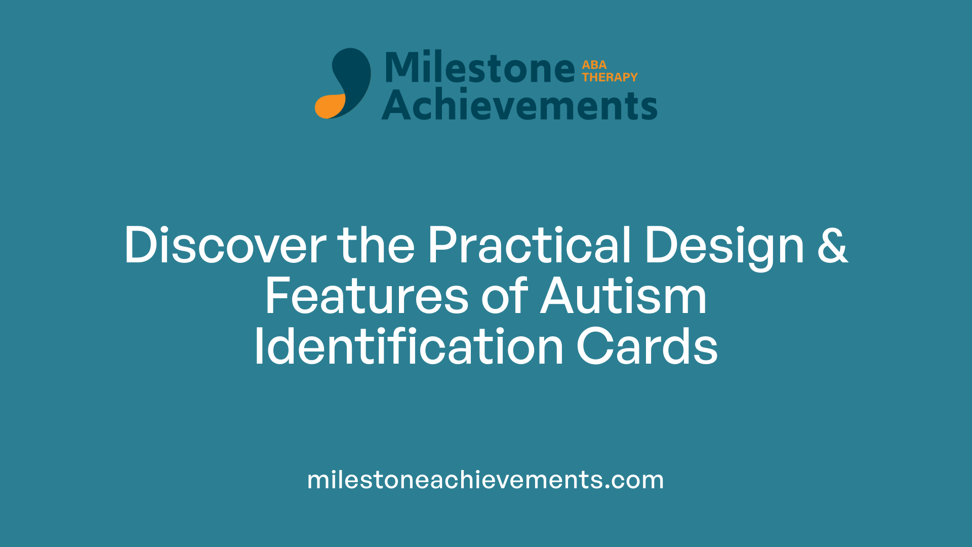 Discover the Practical Design &amp; Features of Autism Identification Cards