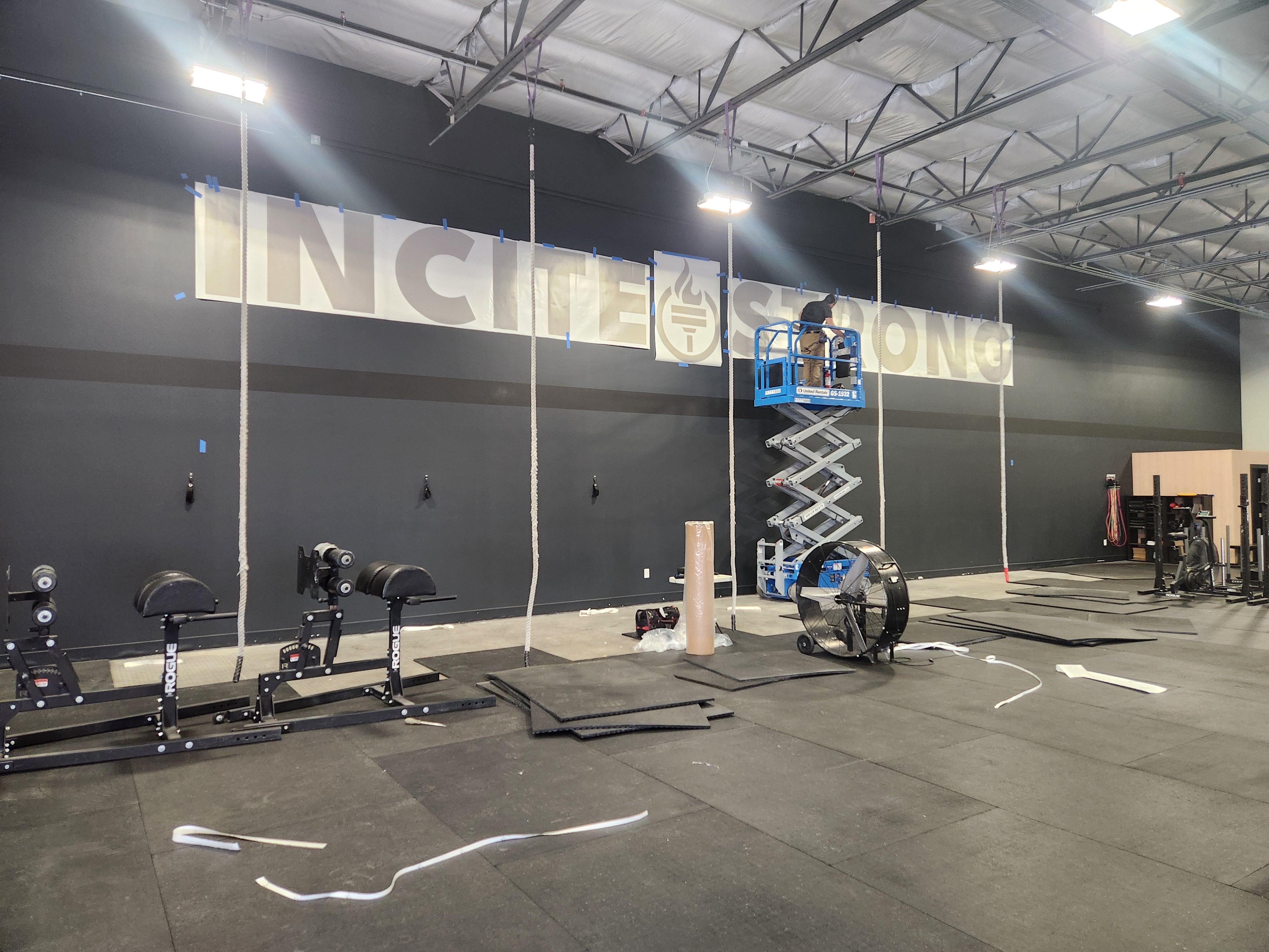 Athletes and community members at the CrossFit Incite Grand Reopening Lift Off