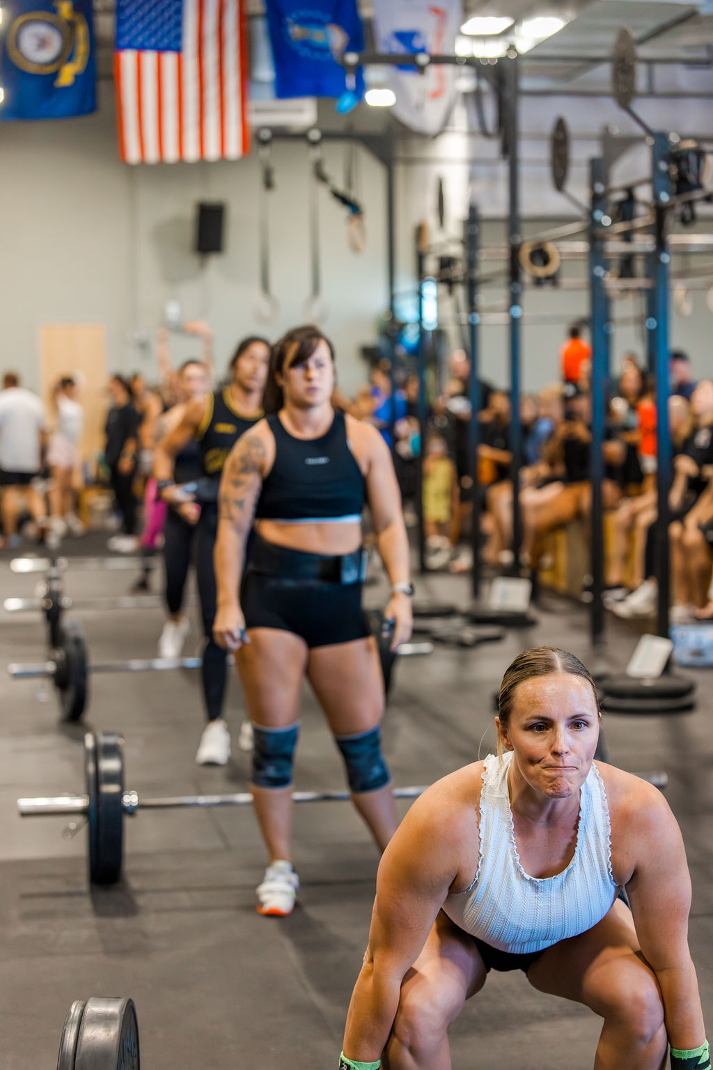 CrossFit Incite gym community gathered at the Grand Reopening Lift Off
