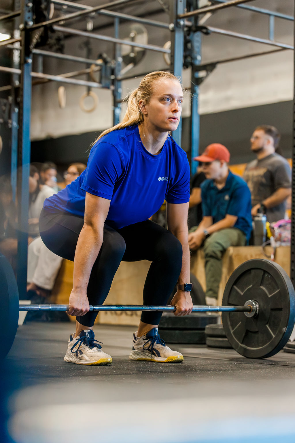 Athlete competing at the CrossFit Incite Grand Reopening Lift Off